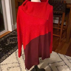 Vince Camuto red/maroon color lock sweater